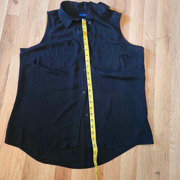 Apt 9 Black Button down blouse - Picture 7 of 7